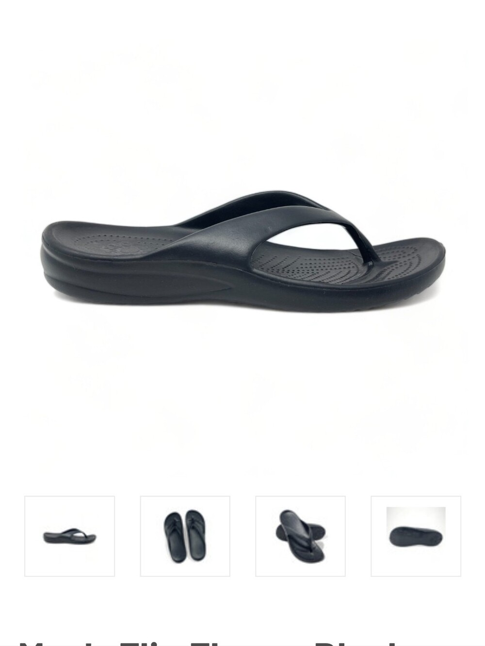 Dawgs brand Men's Black Minimalist Flip Flop Sandal